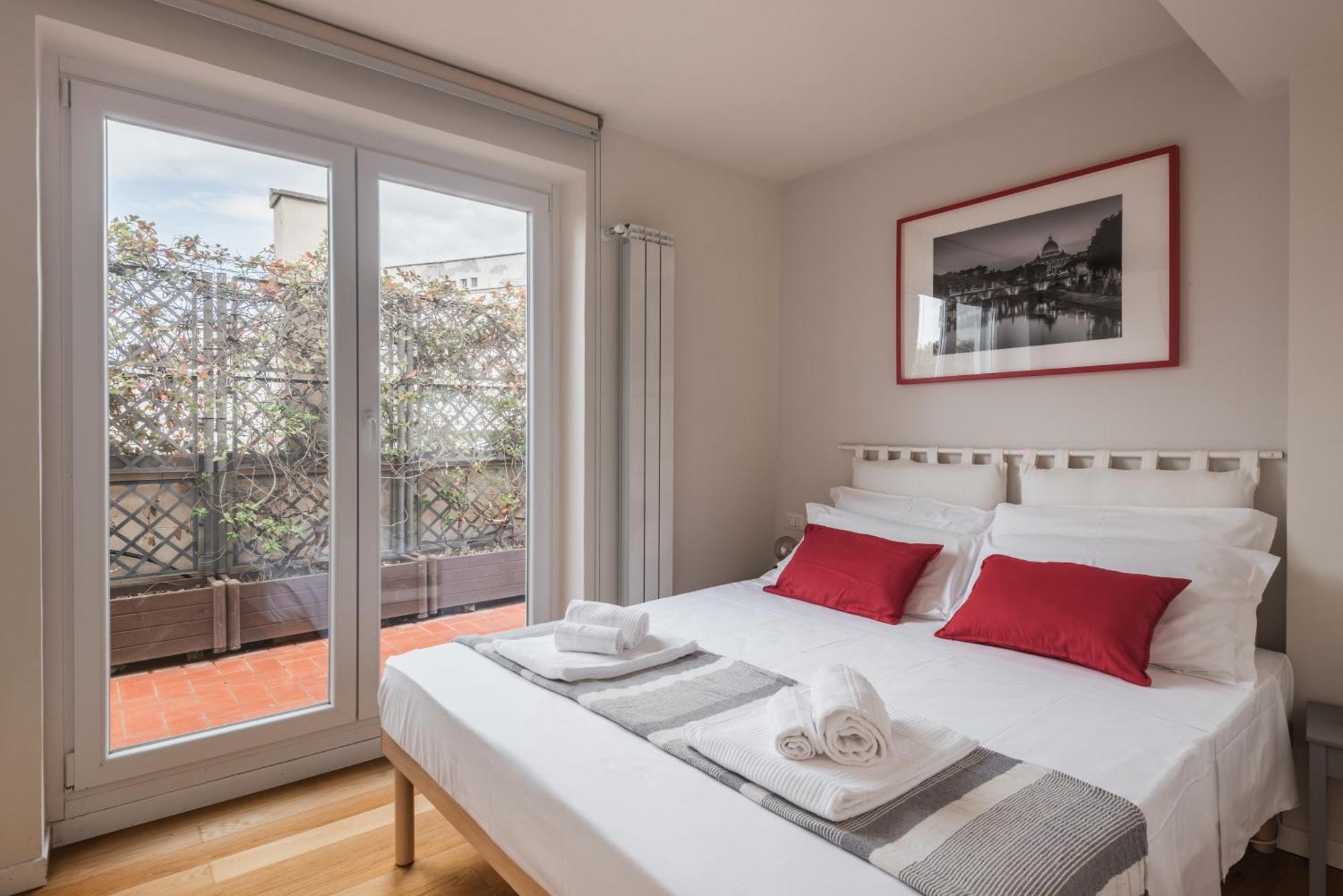 Con Terrazzo - Vicino Centro Di Apartamento Roma